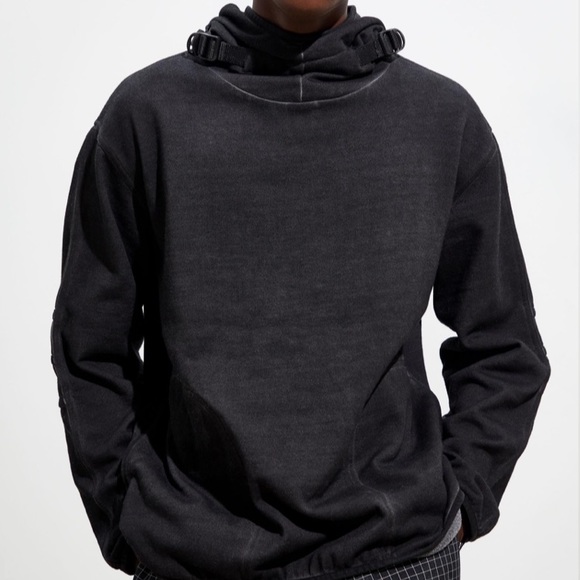 URBAN OUTFITTERS Utility Hoodie Sweatshirt - Black